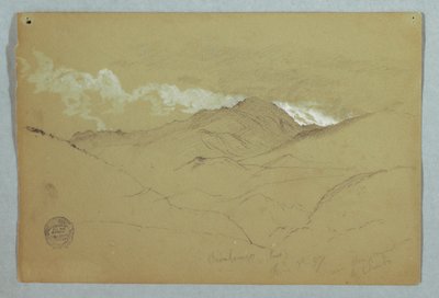 Vista da est del Monte Chimborazo, Ecuador da Frederic Edwin Church