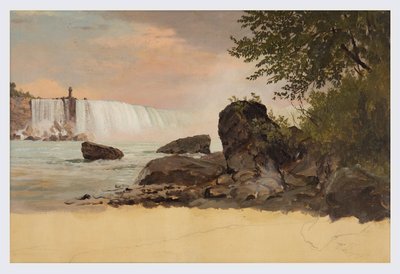 Veduta delle cascate canadesi e Goat Island da Frederic Edwin Church