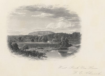 West Rock, New Haven da Frederic Edwin Church