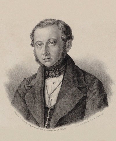 Ritratto del violinista e compositore Thomas Täglichsbeck 1799-1867, 1837-1838 da Frederic Emile Simon