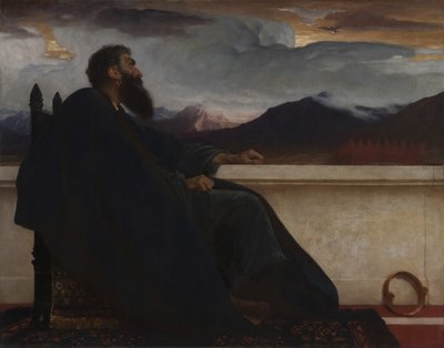 Davide: "Oh, avessi ali come una colomba! Allora volerei via e troverei riposo." Salmo 55:6 da Frederic Leighton