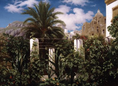 Giardino di una locanda, Capri, c.1859 da Frederic Leighton