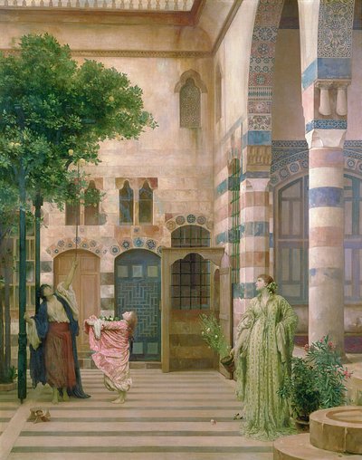 Vecchia Damasco, Quartiere Ebraico o Raccolta di Limoni, c.1873-74 da Frederic Leighton