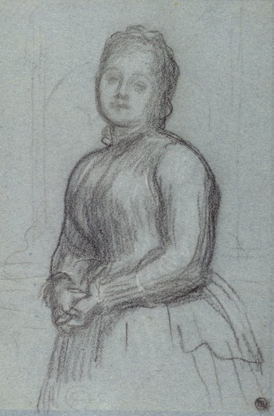 Studio per il ritratto di Hannah, contessa di Rosebery, c.1880 (gesso su carta) da Frederic Leighton