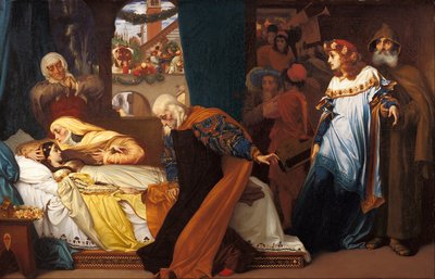 La morte simulata di Giulietta, 1856-1858 da Frederic Leighton