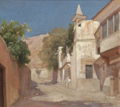 Veduta della casa di Sir Richard e Lady Burton a Damasco, 1873 da Frederic Leighton