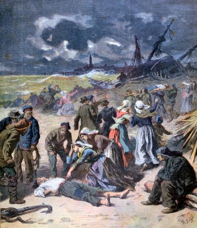 Una tempesta a Calais, Francia da Frederic Lix