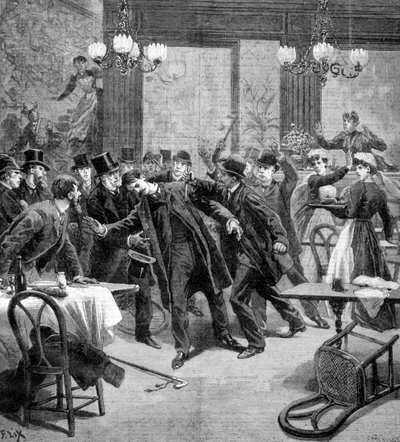 Attacco contro M Georgewitch, ministro della Serbia a Parigi 1893 da Frederic Lix
