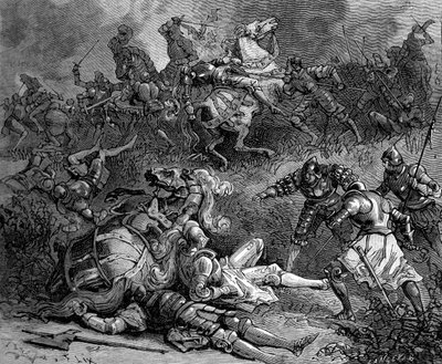 Francesco I di Francia che assedia Pavia, Italia, 28 ottobre 1524, 1882-1884 da Frederic Lix
