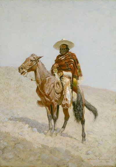 Un vaquero messicano, 1890 da Frederic Remington