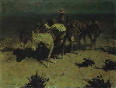 Un treno di muli da Frederic Remington