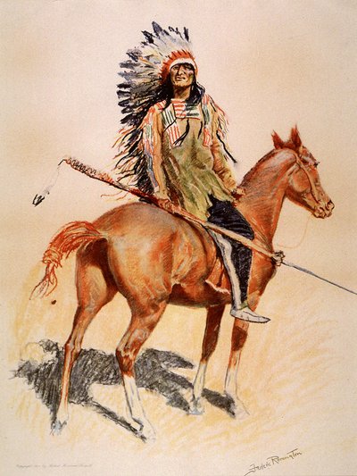 Un capo Sioux da Frederic Remington
