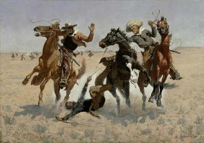 Aiutare un Compagno (Oltre Ogni Chirurgia) 1889-90 da Frederic Remington