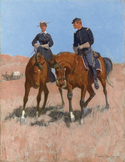 Belle McKeever e il Tenente Edgar Wheelock, c.1899 da Frederic Remington
