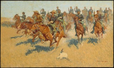 Carica di cavalleria nelle pianure del sud da Frederic Remington