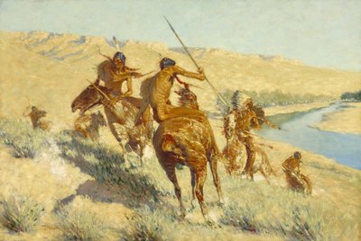 Episodio della pistola di bufalo da Frederic Remington