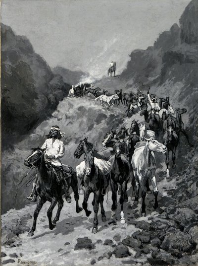 Geronimo e la sua banda che tornano da un