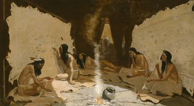 Storici della Tribù, 1890-99 da Frederic Remington