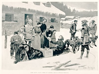 Come arriva Babbo Natale in Canada da Frederic Remington