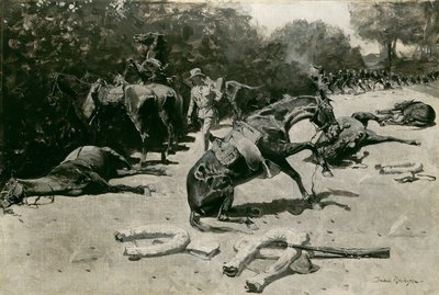 Come i cavalli morirono per il loro paese a Santiago da Frederic Remington