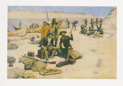 Lewis e Clark, da Colliers Magazine, pub. 1906 da Frederic Remington