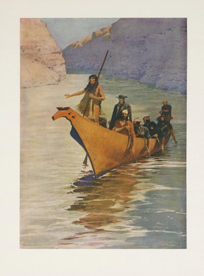 Sir Alexander Mackenzie (1764 - 1820) da Colliers Weekly, pub. 1906 da Frederic Remington