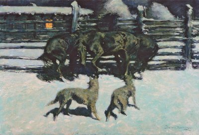 La chiamata di aiuto da Frederic Remington