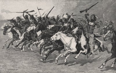 La carica sul palo del sole da Frederic Remington