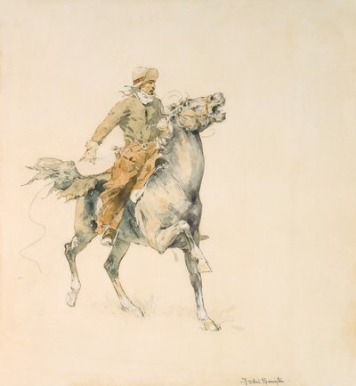 Il cowboy, c.1897 da Frederic Remington
