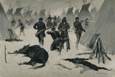 La sconfitta di Cavallo Pazzo da Frederic Remington