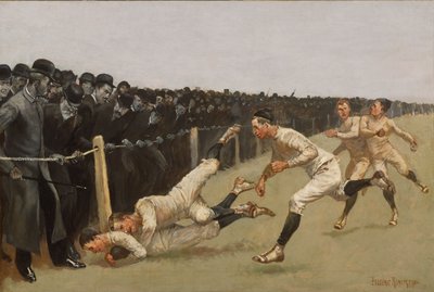 Touchdown, Yale vs. Princeton, Giorno del Ringraziamento, 27 novembre 1890, Yale 32, Princeton 0 da Frederic Remington
