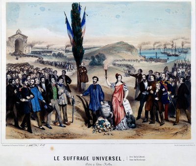 Allegoria al suffragio universale di Alexandre Auguste Ledru-Rollin da Frederic Sorrieu