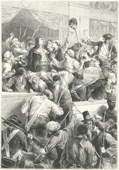 Insurrezione del 1 Prairial Anno III, Parigi, 20 maggio 1795 da Frederic Theodore (after) Lix
