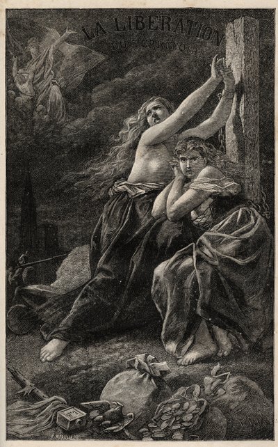 La liberazione del territorio - Alsazia e Lorena - incisione di Frederic Theodore Lix in "L