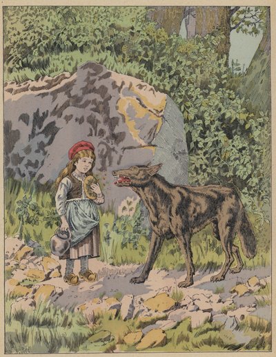 Le Petit Chaperon Rouge da Frederic Theodore (after) Lix