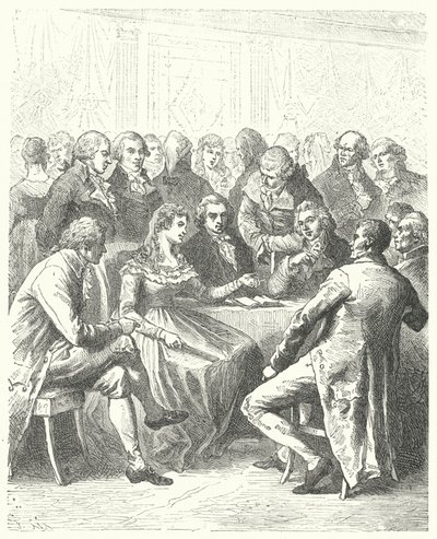 Madame Roland e i Girondini, Rivoluzione Francese da Frederic Theodore (after) Lix
