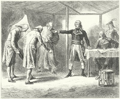 Napoleone licenzia la delegazione veneziana dopo i massacri dei francesi a Venezia e Verona da Frederic Theodore (after) Lix
