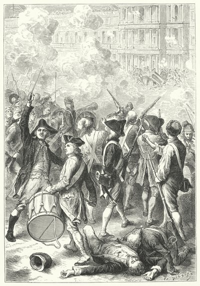 Assalto al Palazzo delle Tuileries da parte dei sanculotti da Frederic Theodore (after) Lix