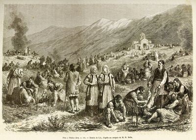 Una festa a Tebe, quella della quaresima della Vergine, che riunisce tutti gli abitanti della città e dei dintorni, ogni famiglia macella una pecora per l