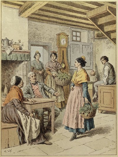 Interno di una fattoria in Provenza, 1901 da Frederic Theodore Lix
