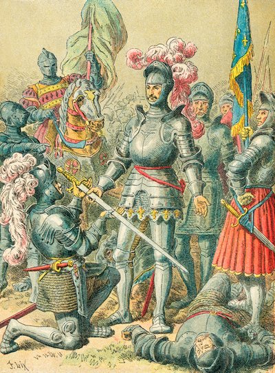 Re Francesco I alla battaglia di Pavia da Frederic Theodore Lix