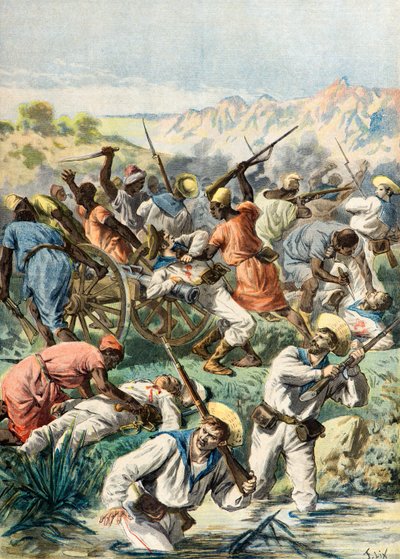 Massacro di soldati inglesi da Frederic Theodore Lix