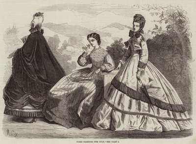 Moda parigina per luglio da Frederic Theodore Lix
