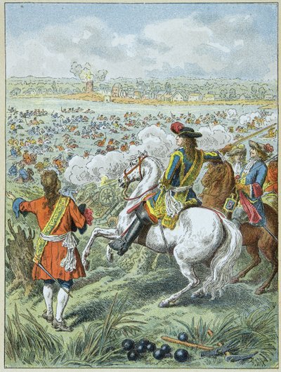 Passaggio del Reno da parte degli eserciti del re Luigi XIV da Frederic Theodore Lix