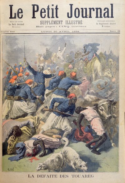 La sconfitta dei Tuareg, copertina di 