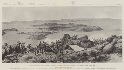 Taglio della ritirata dei Boeri, la posizione notevole del generale French a Colesberg, da Coles Kop da Frederic Villiers