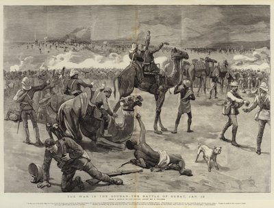 La Guerra nel Sudan, la Battaglia di Gubat, 19 gennaio da Frederic Villiers