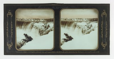 Vedute invernali delle Cascate del Niagara, Table Rock, lato canadese da Frederic and William Langenheim