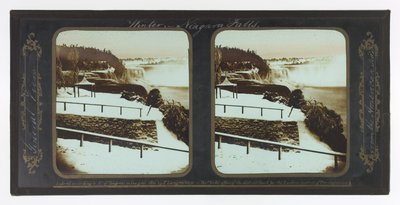 Cascate del Niagara in inverno, vista generale dal lato americano da Frederic and William Langenheim
