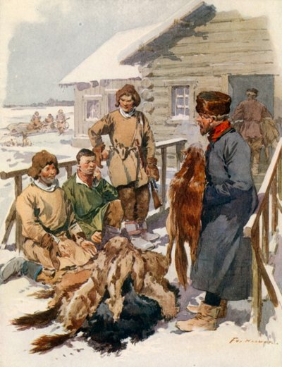 Un mercante di pellicce del nord da Frederic de Haenen